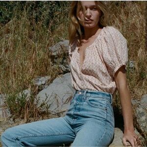 DÔEN June Floral Print Blouse